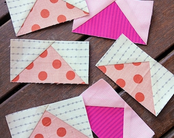 Single Flying Geese FPP Foundation Paper Piecing quilt block pattern Digital Download