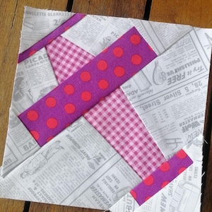 Aeroplane (Airplane) FPP Foundation Paper Piecing quilt block pattern Digital Download