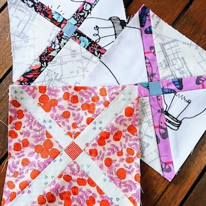 Trellis FPP Foundation Paper Piecing quilt block pattern Digital Download