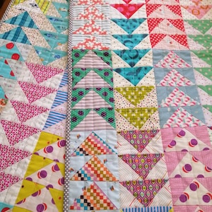 flying geese foundation paper piecing pattern fpp quilt block  Thimbles and Needles