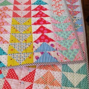 flying geese foundation paper piecing pattern fpp quilt block  Thimbles and Needles