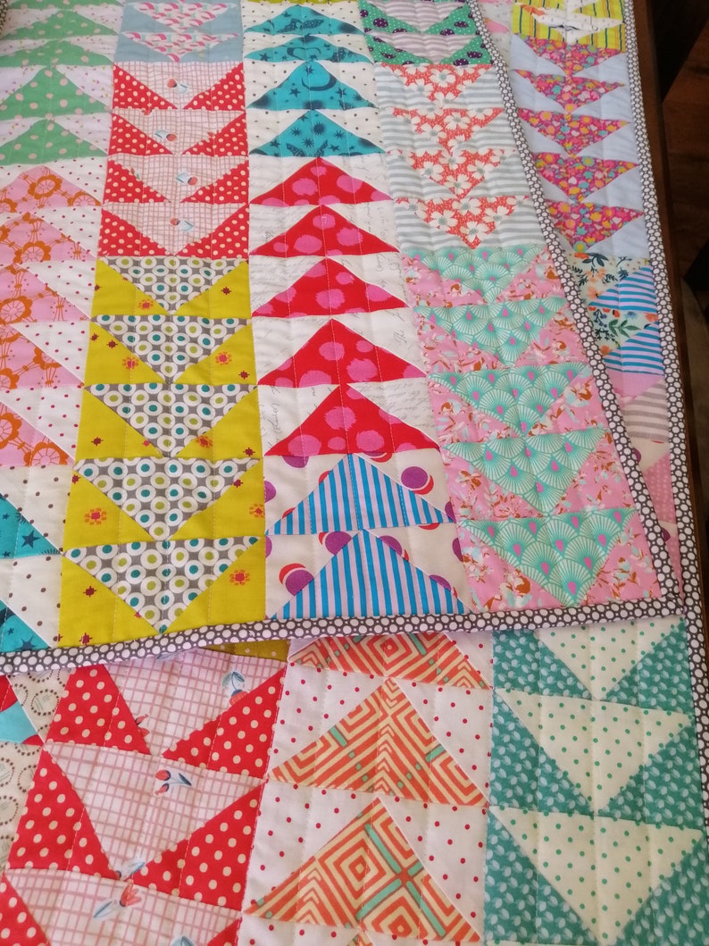 flying geese foundation paper piecing pattern fpp quilt block  Thimbles and Needles