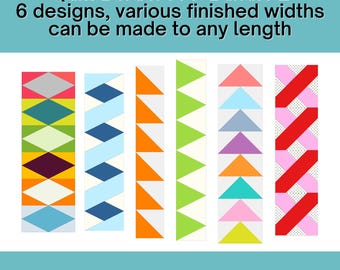 Quilt Border FPP template Bundle 2 Foundation Paper Piecing quilt block pattern Digital Download