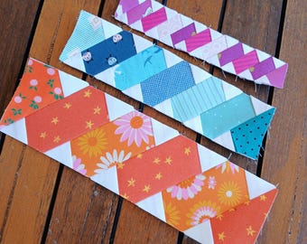 Chain Quilt Border FPP Foundation Paper Piecing pattern Digital Download