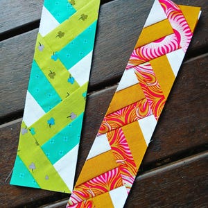 Quilt Border Twist FPP Foundation Paper Piecing modello blocco quilt download digitale