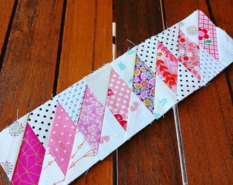 Quilt Border Diagonal Stripe FPP Foundation Paper Piecing block pattern Digital Download