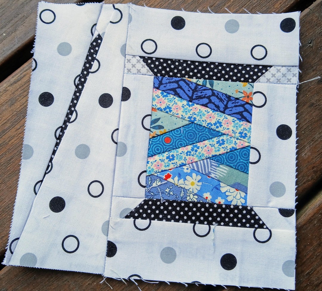 Needle and Spool FPP Foundation Paper Piecing Quilt Block Pattern ...