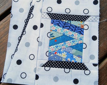 Needle and Spool FPP Foundation Paper Piecing quilt block pattern Digital Download