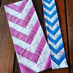 Quilt border Herringbone Strip FPP Foundation Paper Piecing quilt block pattern Digital Download