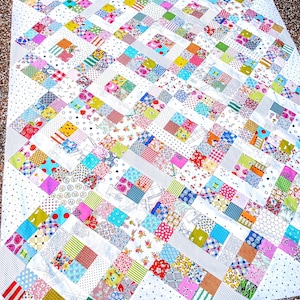 Dominoes Quilt Pattern PDF Digital Download scrap precut friendly