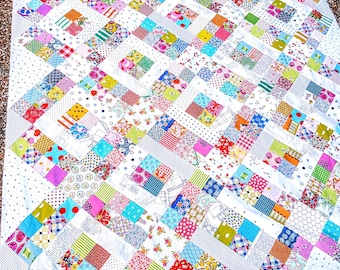 Dominoes Quilt Pattern PDF Digital Download scrap precut friendly