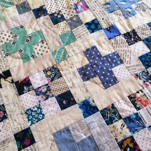 Blueberry Kisses quilt pattern, PDF quilt pattern, scrap quilt, baby quilt Digital Download 画像 8