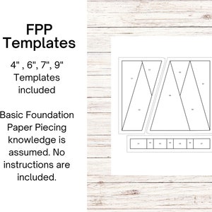 Forest of Trees Foundation Paper Piecing FPP Quilt Block Pattern ...