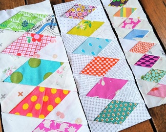 Diamant Quilt Bordüre FPP Foundation Paper Piecing Quilt Blockmuster Digitaler Download