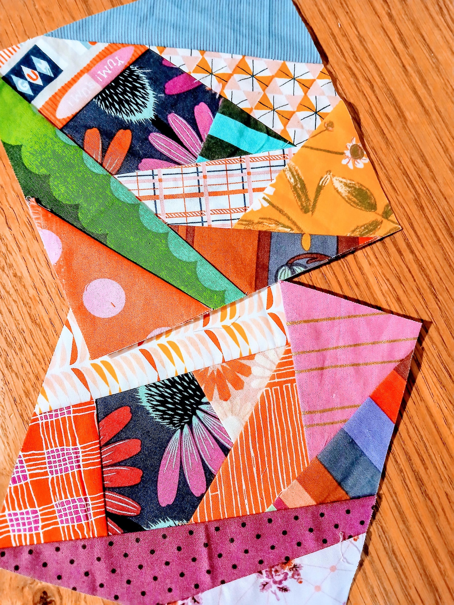 Fpp Patchwork Crazy Patchwork 4 Block Bundle FPP Foundation Paper Piecing Quilt Block ...