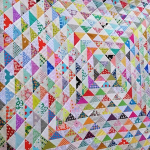 Breaking the Waves PDF scrap quilt pattern Digital Download