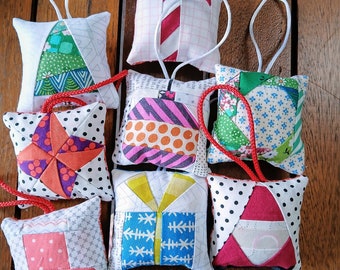 Christmas Ornaments FPP pattern Foundation Paper Piecing quilt block pattern PDF
