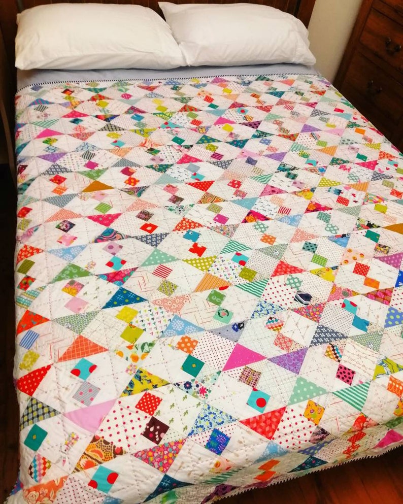 Feel the Tide scrap quilt pattern by Thimbles and Needles