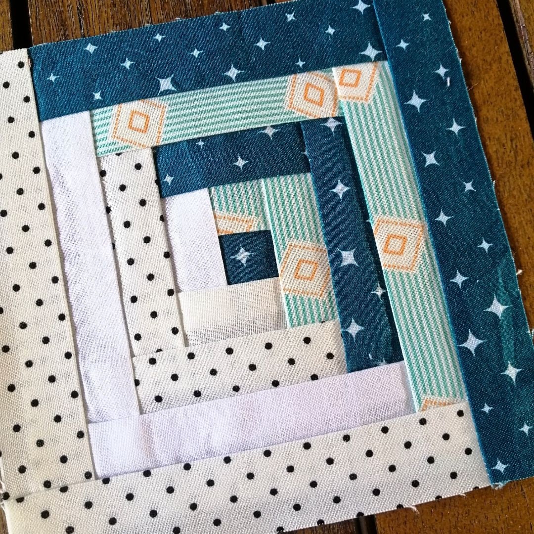 Log Cabin Foundation Paper Piecing FPP Quilt Block Pattern Digital ...