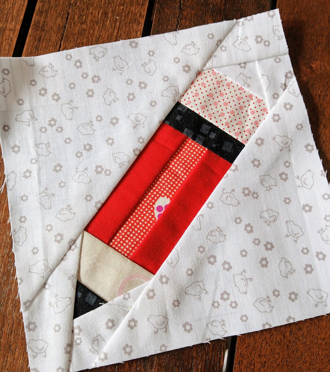 Fpp Free Pattern Pencil Pencil FPP Foundation Paper Piecing Quilt Block Pattern Digital ...