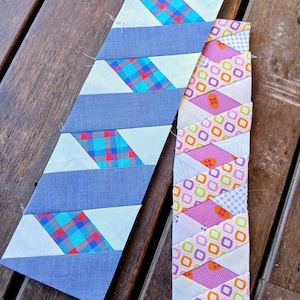 Ribbon Quilt Border FPP Foundation Paper Piecing pattern Digital Download