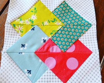 Card Trick FPP Foundation Paper Piecing patrón de bloque de edredón Descarga digital