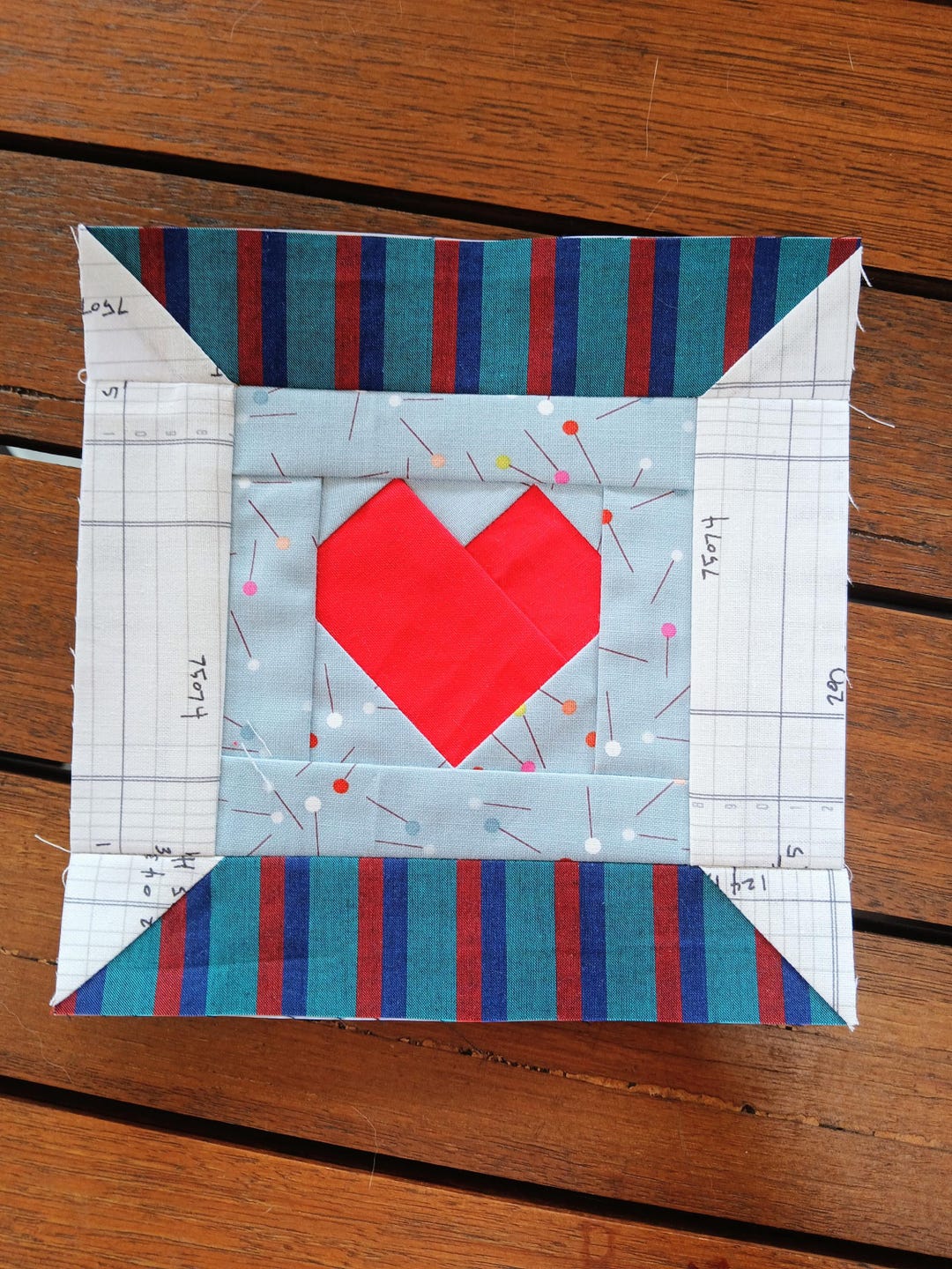 Spool Heart Foundation Paper Piecing Pattern: FPP Digital Download - Etsy