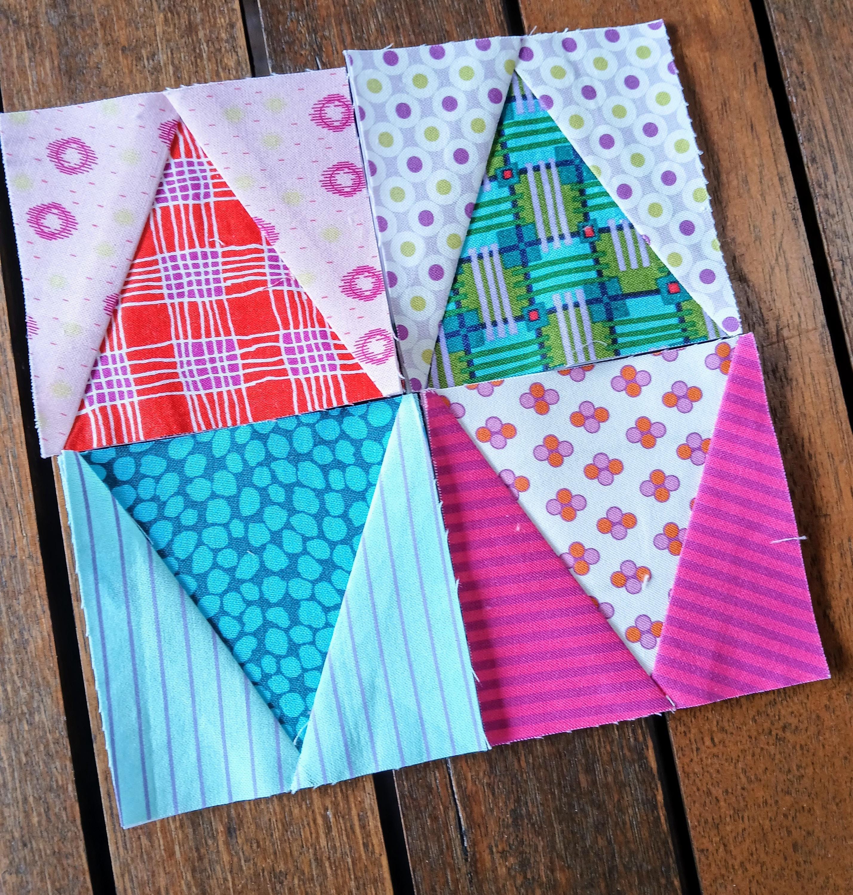 Triangle in a Square FPP Foundation Paper Piecing Quilt Block Pattern ...
