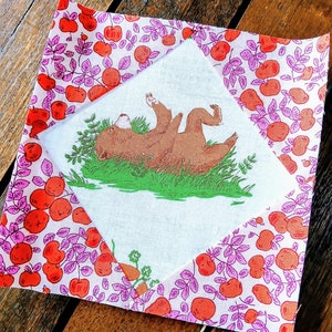 Modello di blocco trapuntato Square on Point FPP Foundation Paper Piecing Download digitale