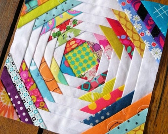 Pineapple Foundation Paper Piecing FPP quilt block pattern Digital Download