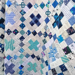 Blueberry Kisses quilt pattern, PDF quilt pattern, scrap quilt, baby quilt Digital Download 画像 5