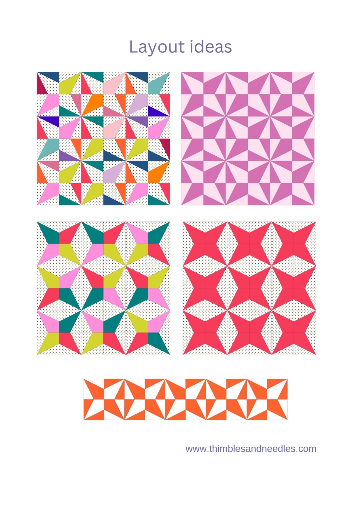 Hummingbird Block FPP Foundation Paper Piecing Quilt Block Pattern ...