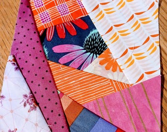 Crazy Patchwork 4 Block Bundle FPP Foundation Papier Piecing Quilt Block Muster Digitaler Download