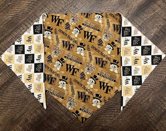 Wake Forest University Tie Pet Bandana