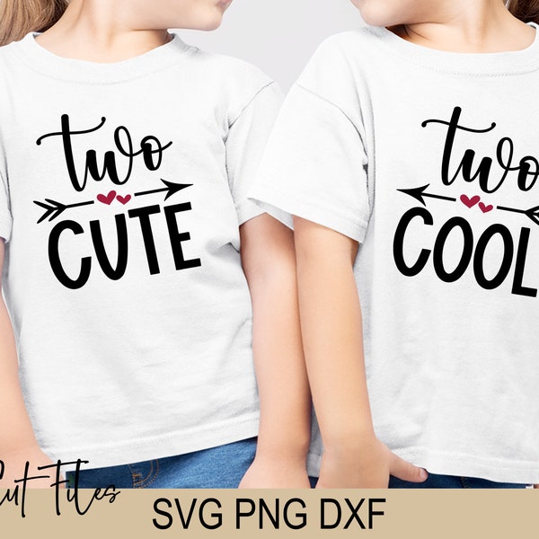 Two Cute Svg - Etsy