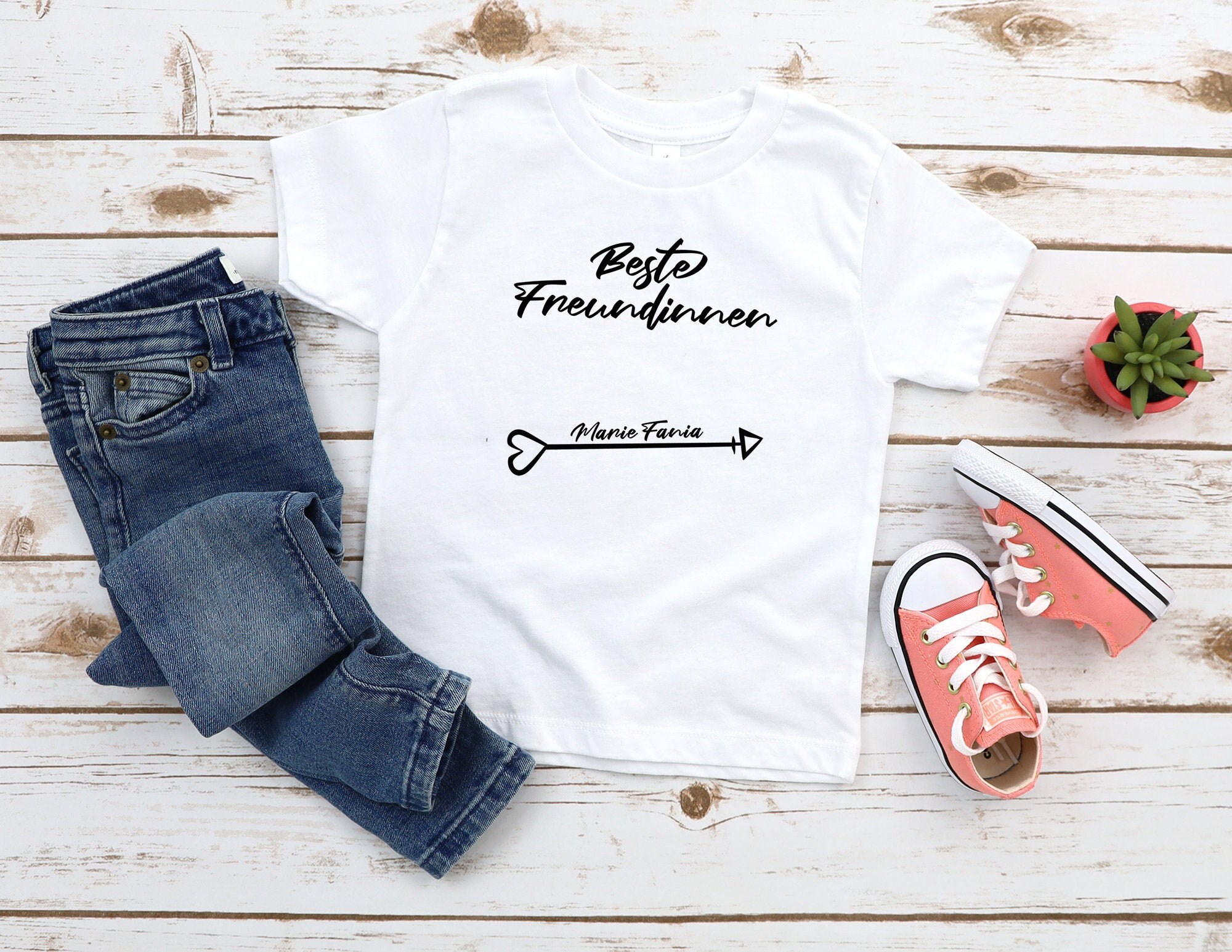 Best Friends Personalized Arrow TShirt Ironing Picture Etsy