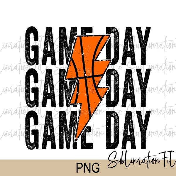 Game Day Basketball Png - Basketball Love Png - Basketball Sport Png File - Sublimation - INSTANT DOWNLOAD PNG