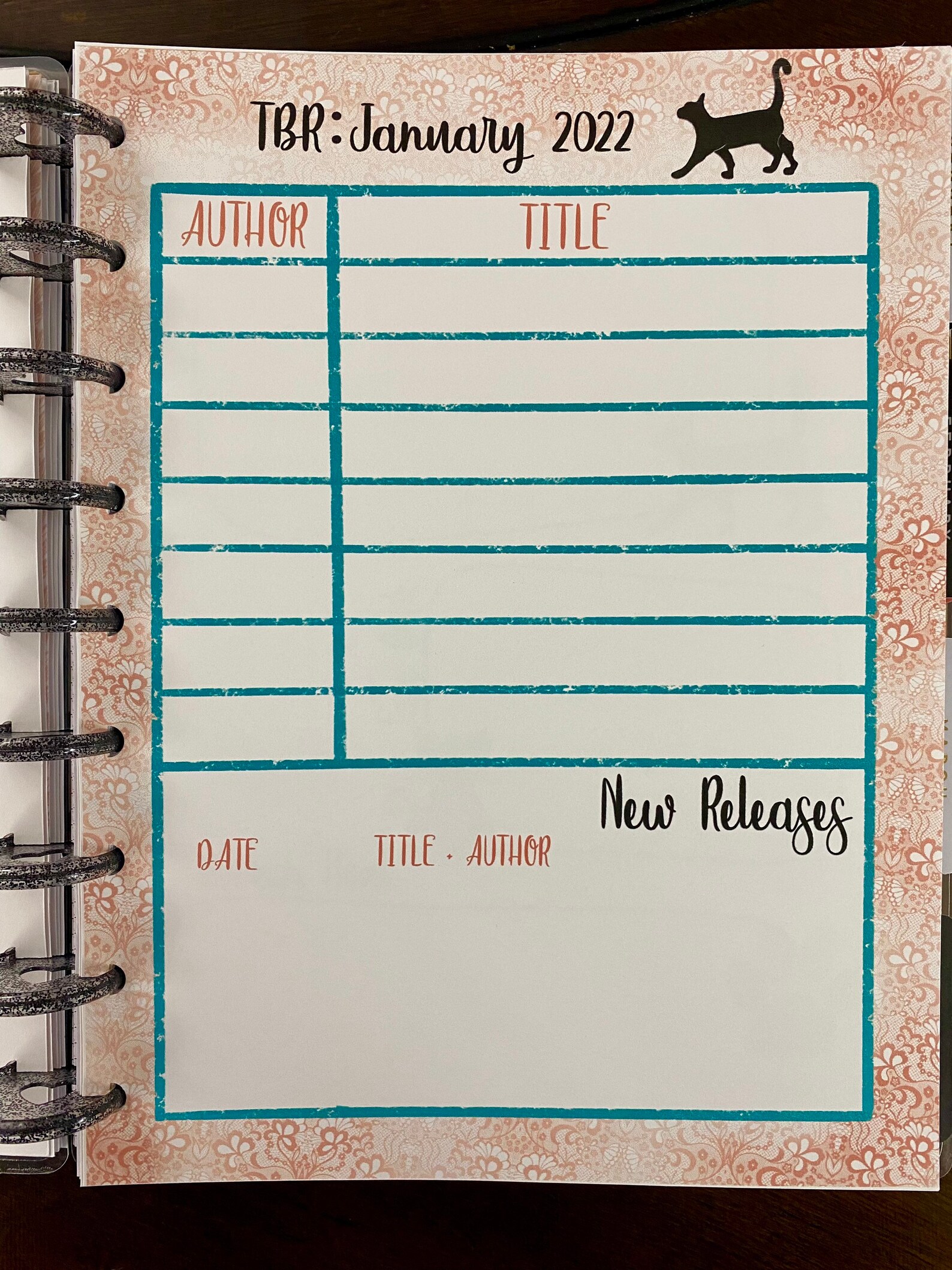 Happy Planner Printables, Classic HP, PDF Digital Reading Journal 2022 ...