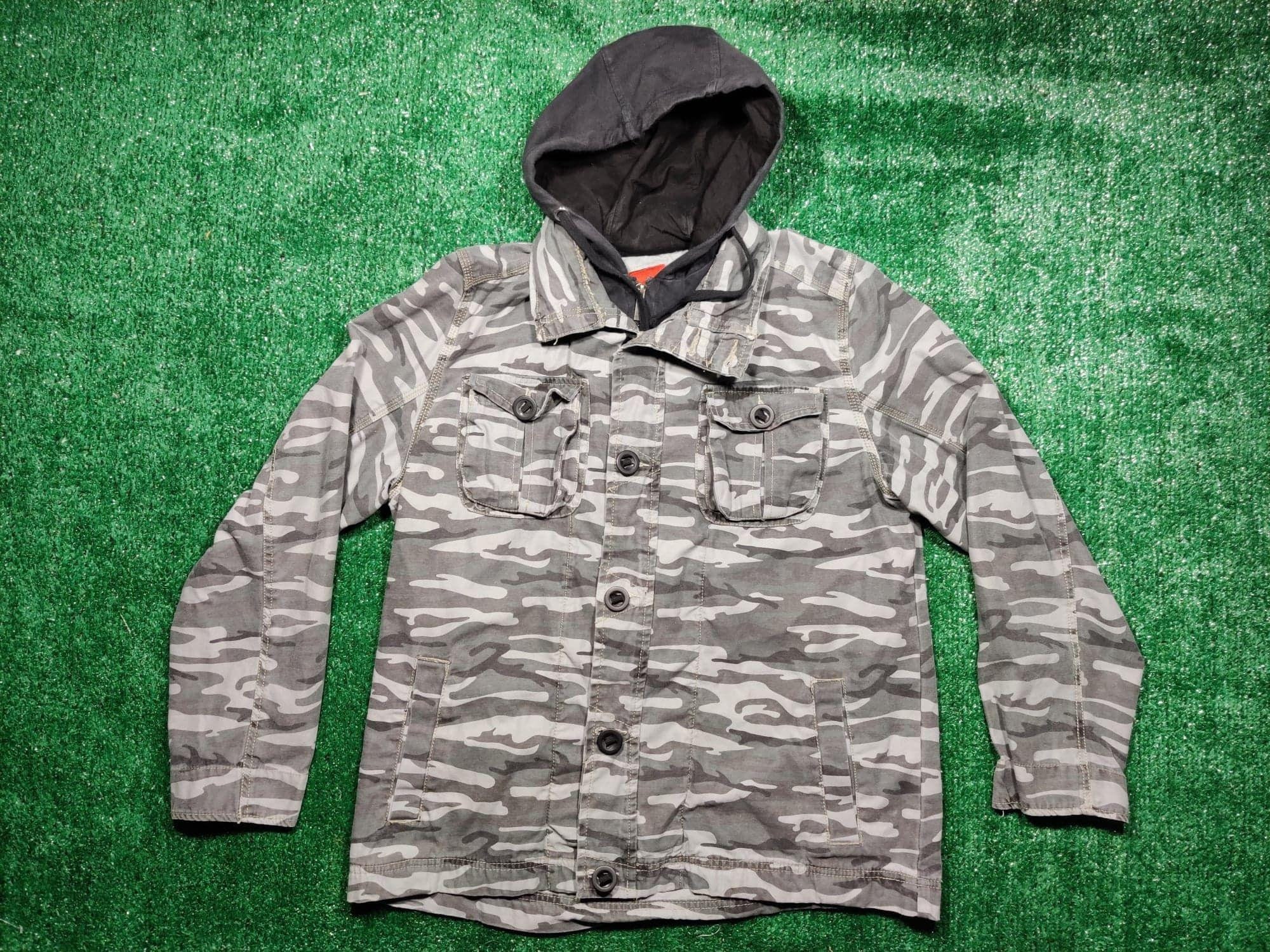 Military Gray Camo Men's Full Zip Men's Jacket Extra | Etsy