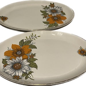 Vintage Royal Falcon Ware J H Weatherby made in Hanley ‘Maytime’ Floral Design Oval Serving Dish