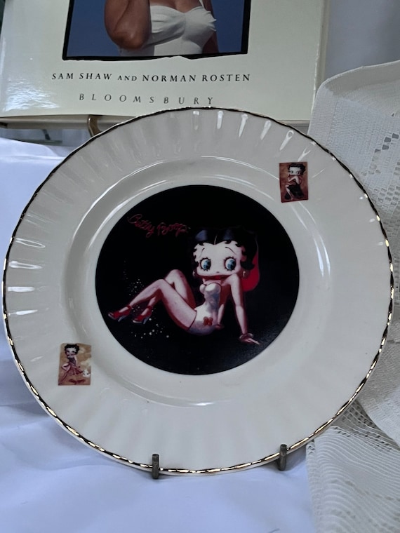 Vintage Betty Boop Ceramic Plates - Royal Heritage Staffordshire