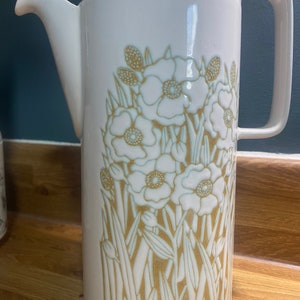 Vintage Hornsea Fleur Tableware Coffee Pot Coffee Cups Saucer