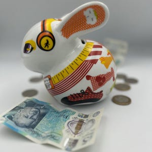 Top Choice Rabbit Money Box – Vintage Ceramic Bunny Bank