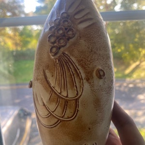 Ceramic Studio Art Pottery Vase - signed AA