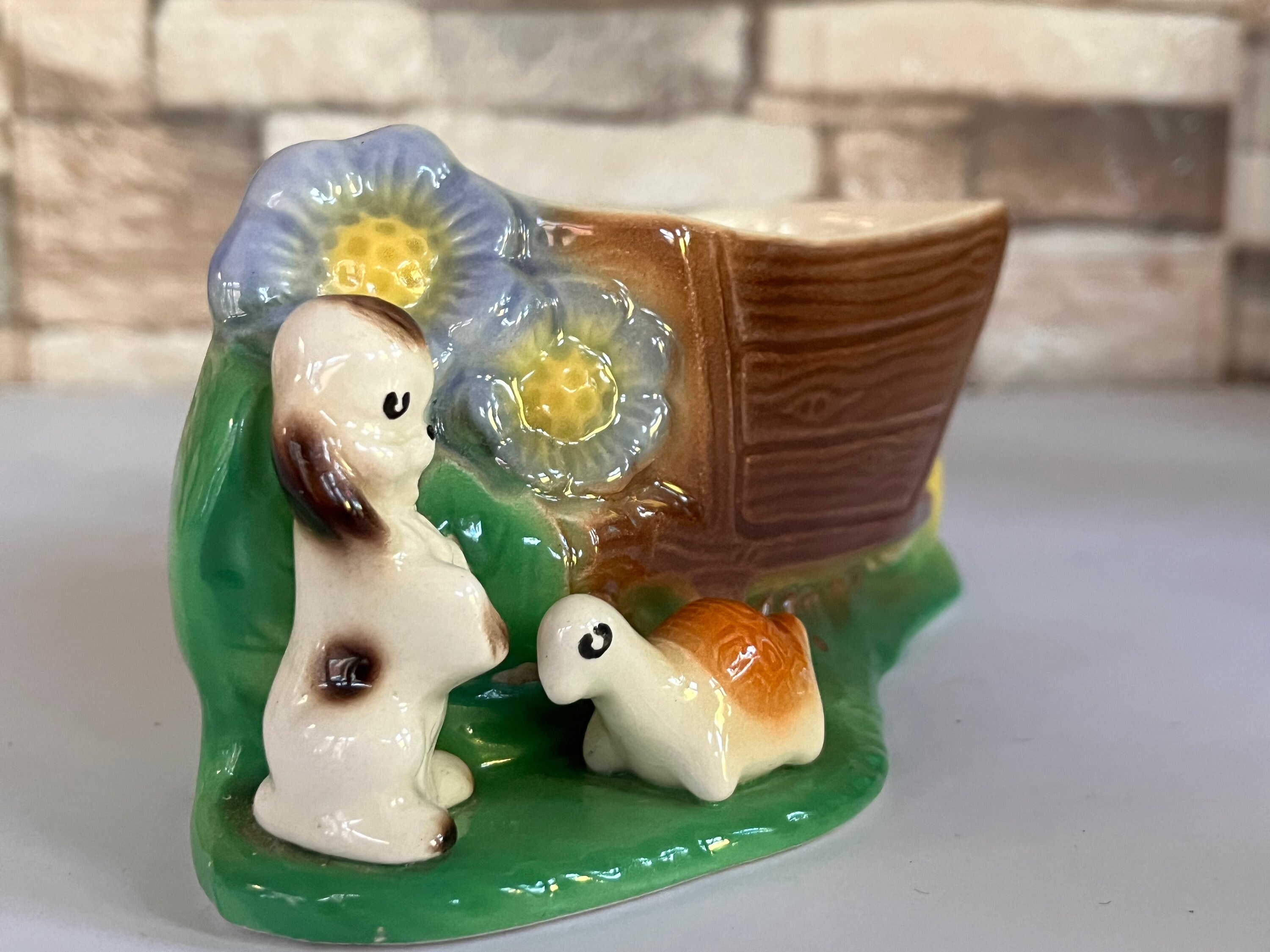 Vintage Hornsea Fauna Pottery Planters - Woodland Animals