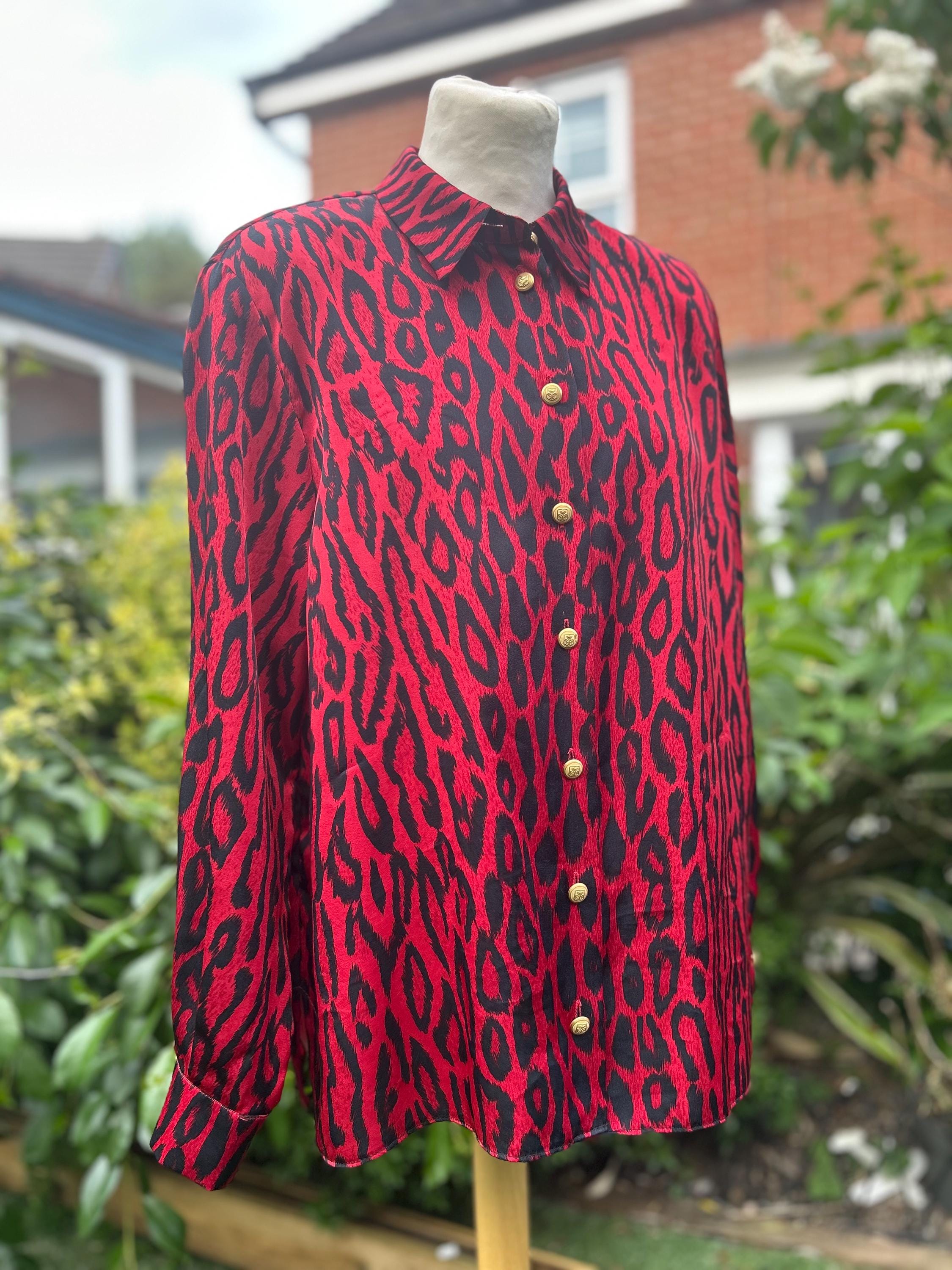 80s Leopard Top - Etsy Canada