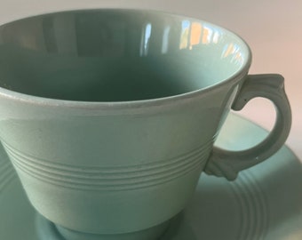 1940's Vintage Woods Beryl Ware Tea Cup and Saucer Set - Etsy
