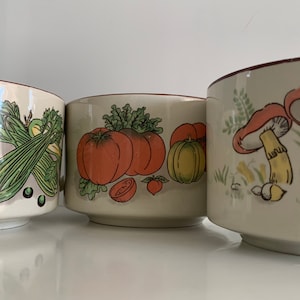 Vintage 1970’s Esso Petrol Station Promotion Ceramic Soup Bowls, Casserole Dish *sold separately