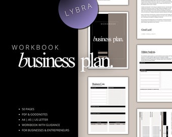 ultimate business plan workbook, business plan template, business printable planner, entrpreneur, PDF, GOODNOTES