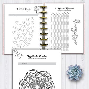 Printable Gratitude Log Affirmation Planner Printable | Etsy